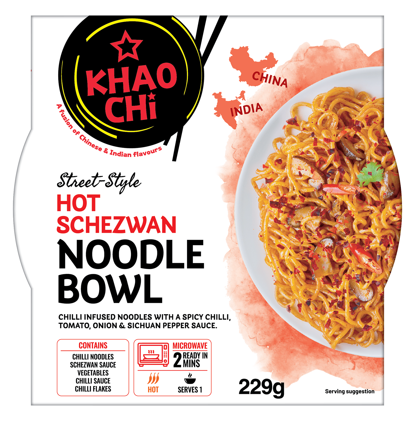 Hot Schezwan Noodle Bowl